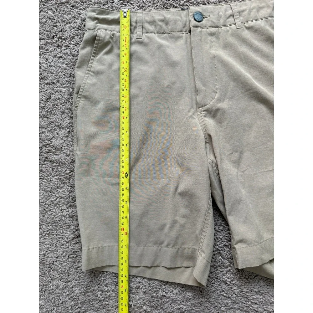 Faherty All Day Shorts Mens 29 Khaki Tan Hybrid Stretch‎ Board Shorts Chino 9 In